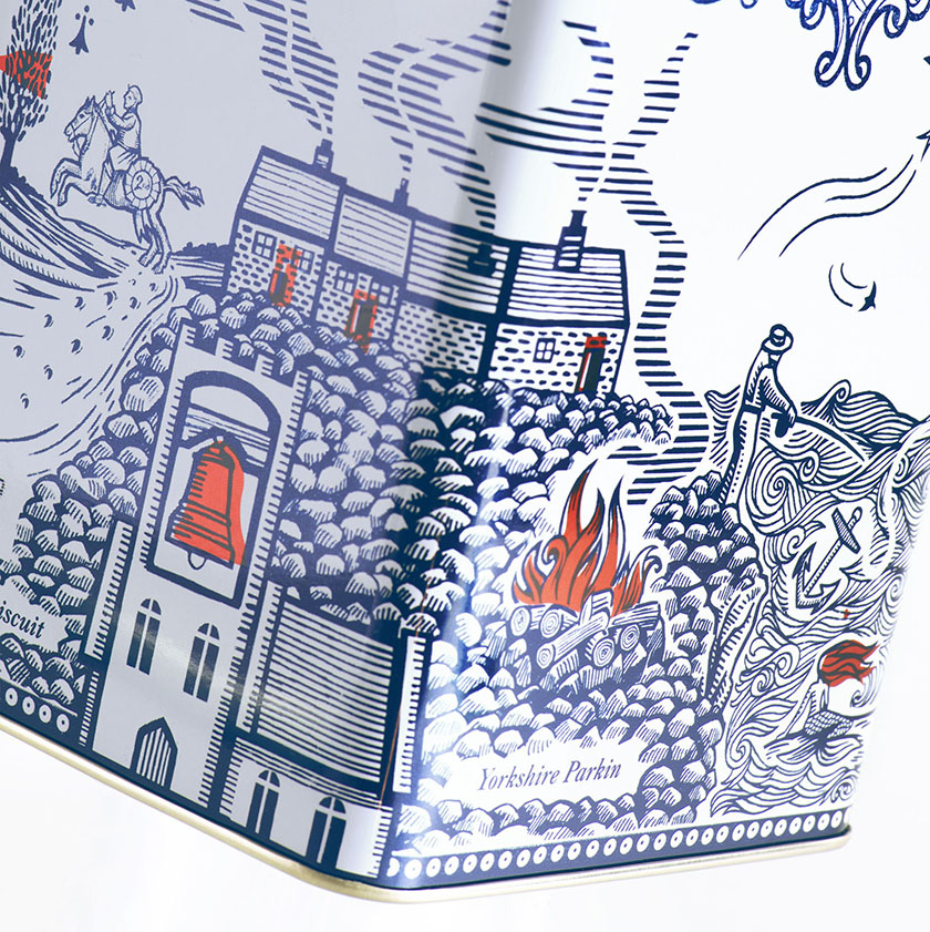 用經典民俗故事為County Biscuits餅干設計經典包裝外觀-上海包裝設計公司