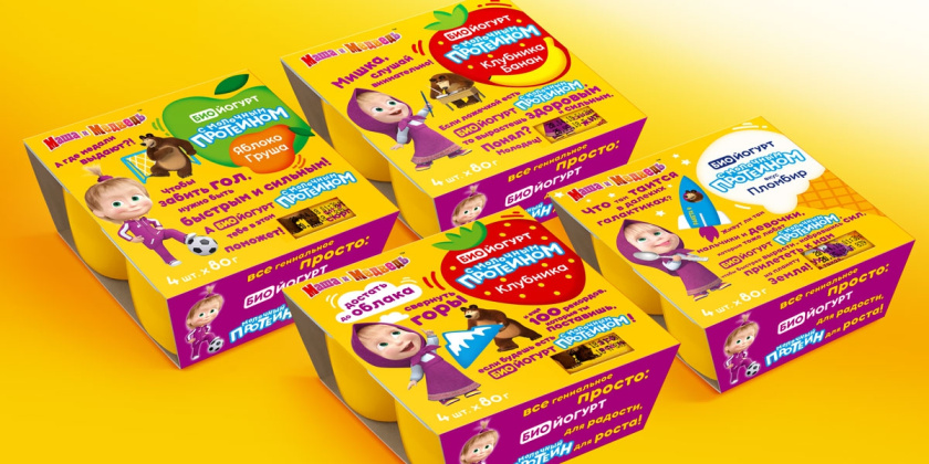 “瑪莎和熊”兒童食品包裝設計與卡通吉祥物設計-上海包裝設計公司