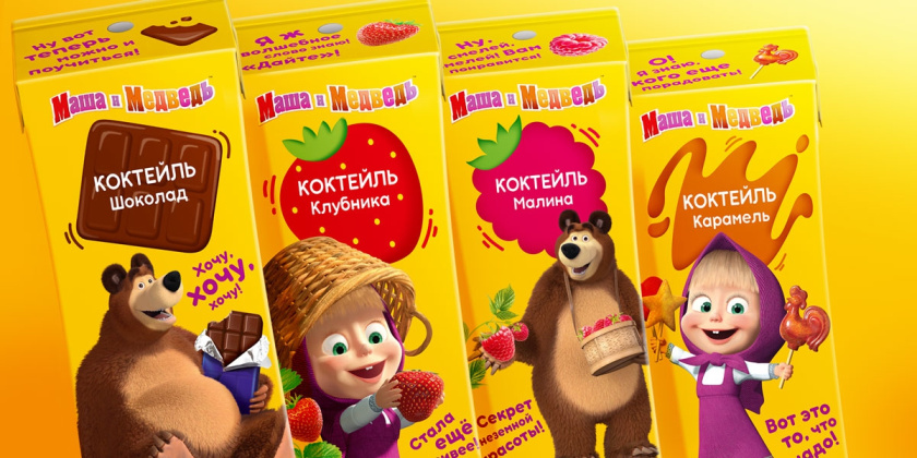 “瑪莎和熊”兒童食品包裝設計與卡通吉祥物設計-上海包裝設計公司