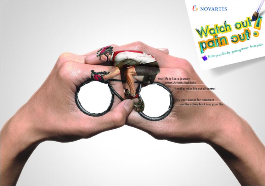 三大藥企之一諾華廣告精彩設(shè)計(jì)，將品牌主張形象化藝術(shù)化呈現(xiàn)