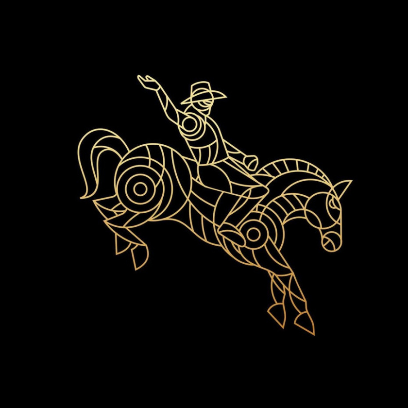 永恒的印刷標志logo-圈地騎士logo設計