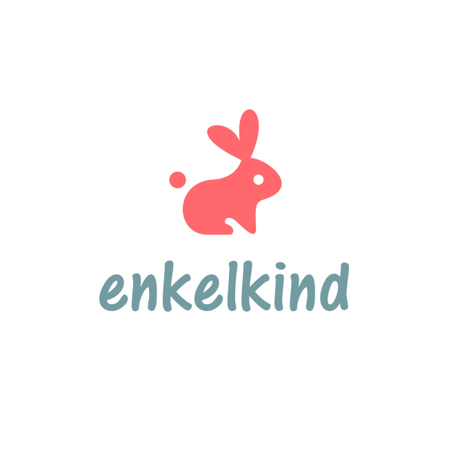永恒的印刷標志logo-enkelkind 兔子logo設計