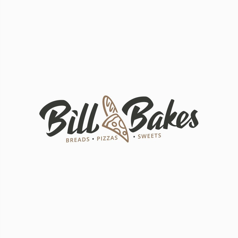 Bill Bakes Pizza Baguette標志logo設計