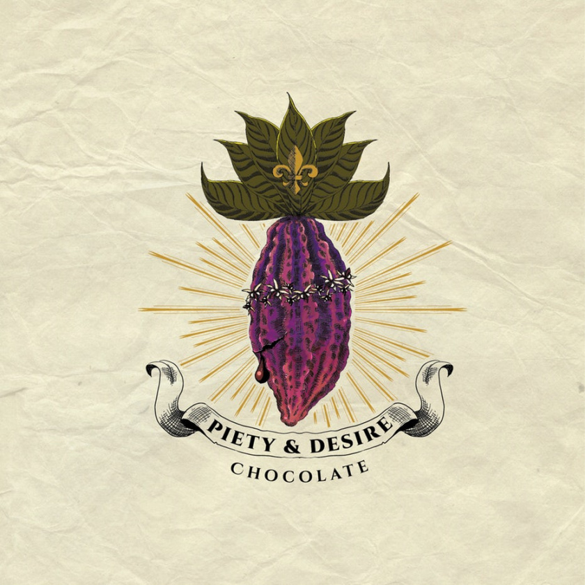 巧克力與可可豆logo設計