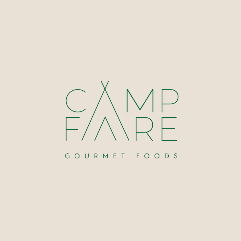 露營餐美食線logo設計