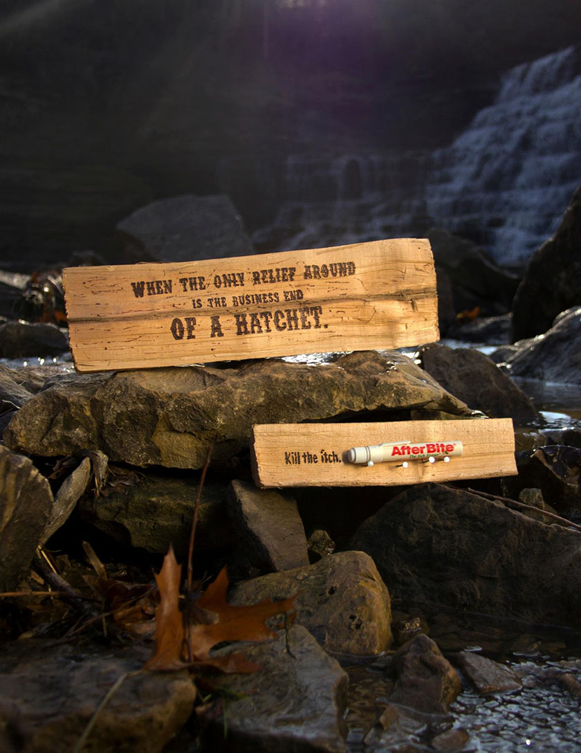 AFTER BITE止癢膏廣告設(shè)計，挑動和解決癢感的高手