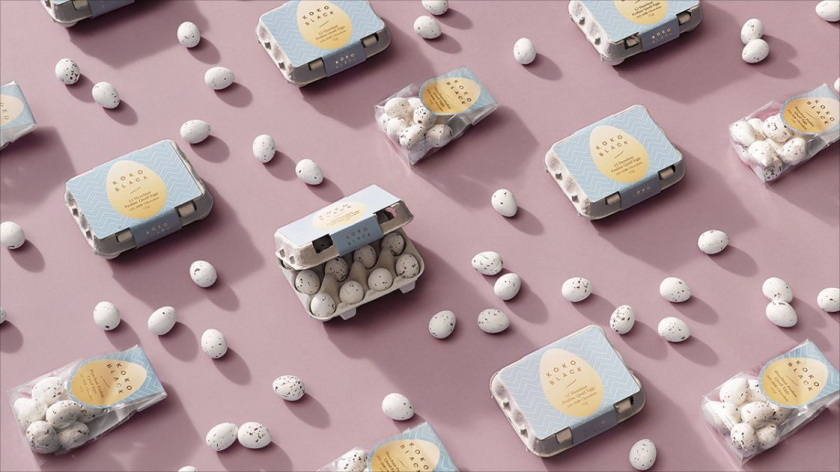 Koko Black的Easter Expeditions糖果和巧克力包裝設計