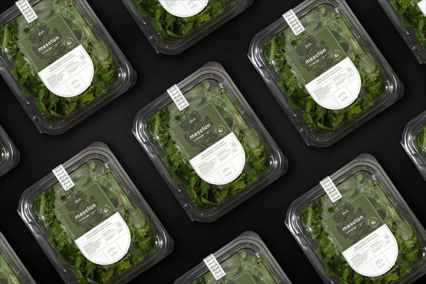 Ferme OElistik蔬菜沙拉包裝設計