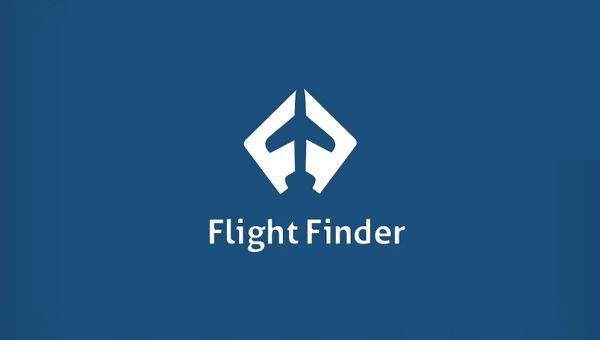 最佳logo設計示例-令人驚訝的負空間-飛行探測器標志