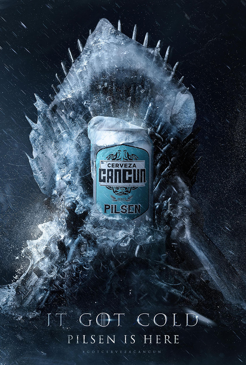  啤酒平面廣告設計