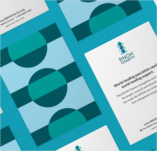 RNOH骨科慈善醫(yī)院品牌vi形象設(shè)計(jì)，logo設(shè)計(jì)猶如人體脊柱或落入籌款罐的硬幣