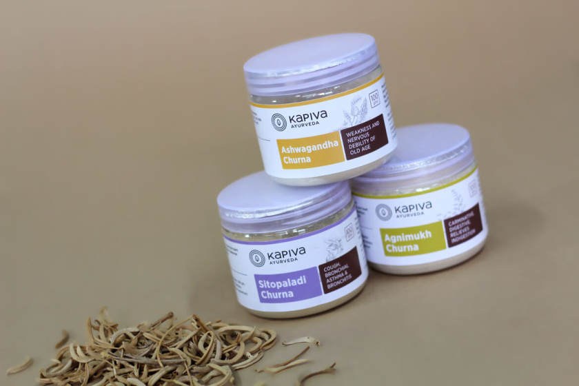 KapivaOTC非處方藥品包裝設(shè)計，嚴謹?shù)纳珘K加植物插圖