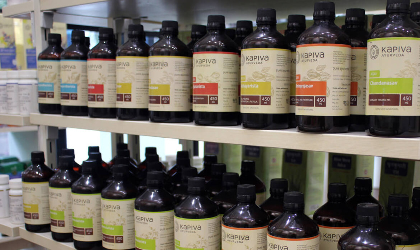 KapivaOTC非處方藥品包裝設(shè)計，嚴謹?shù)纳珘K加植物插圖