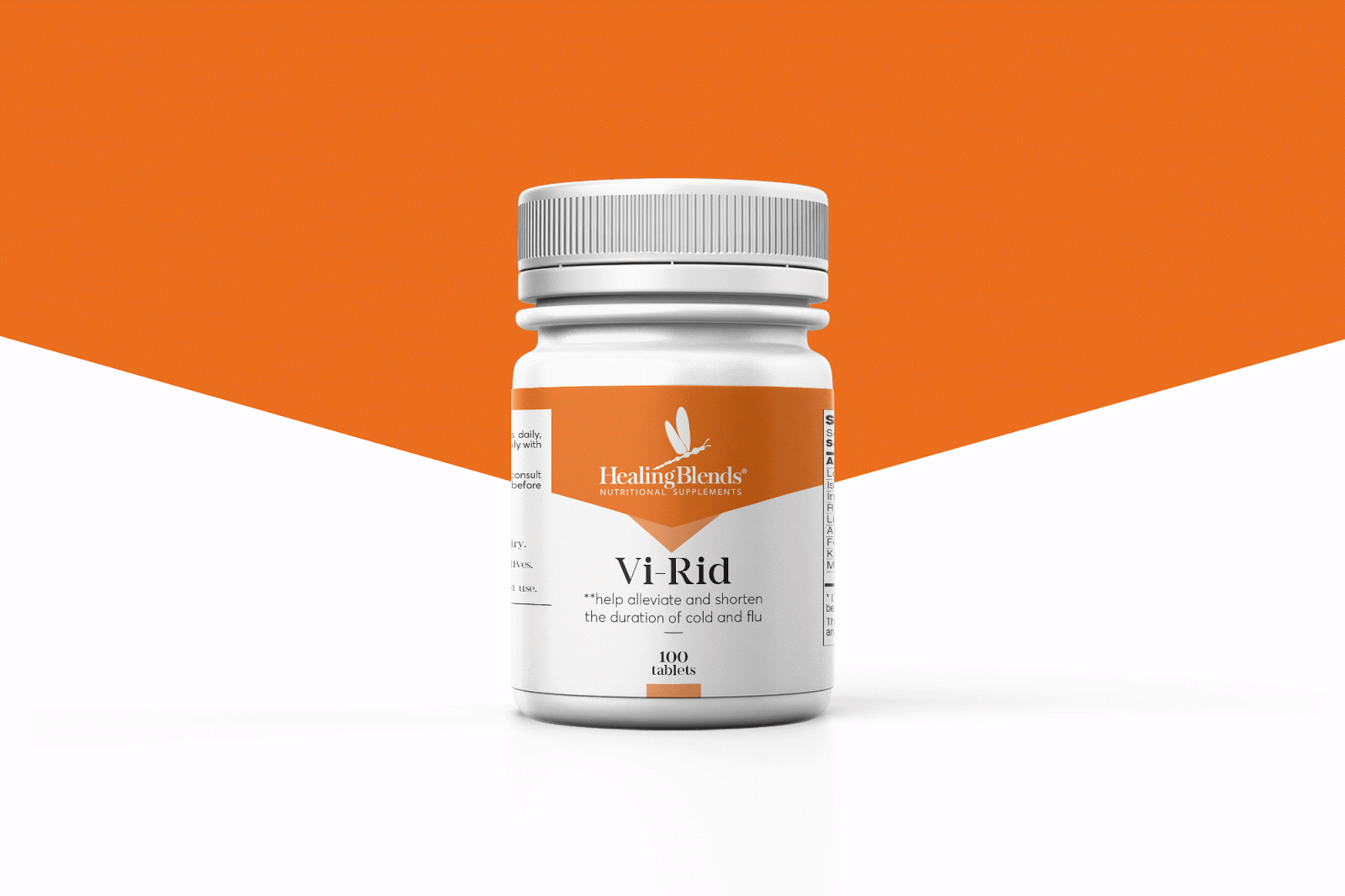 Healing Blends 營養補充劑保健品包裝設計”三角版式“