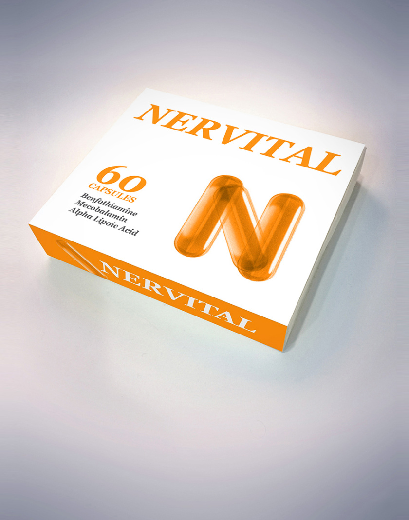 Nervital藥品包裝設計，值得借鑒的品牌符號設計
