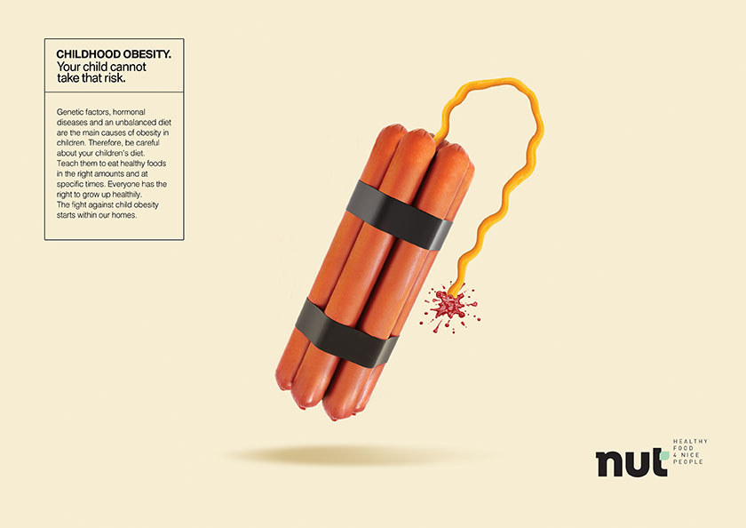 Nut 堅果平面廣告設計，