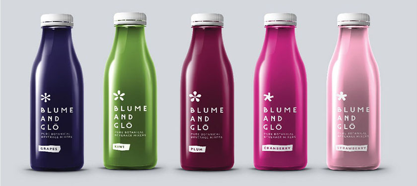 飲料logo設計-現代簡約而有趣的冰沙logo設計