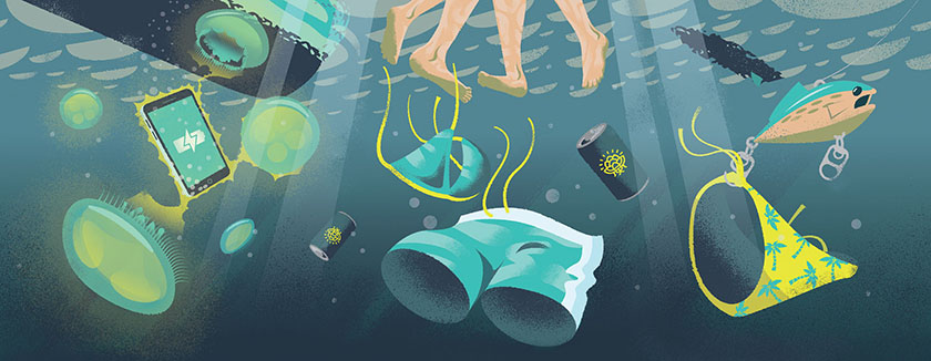 北卡羅來納州罐裝啤酒設計，帶好探險精神深入插畫中的冰涼世界