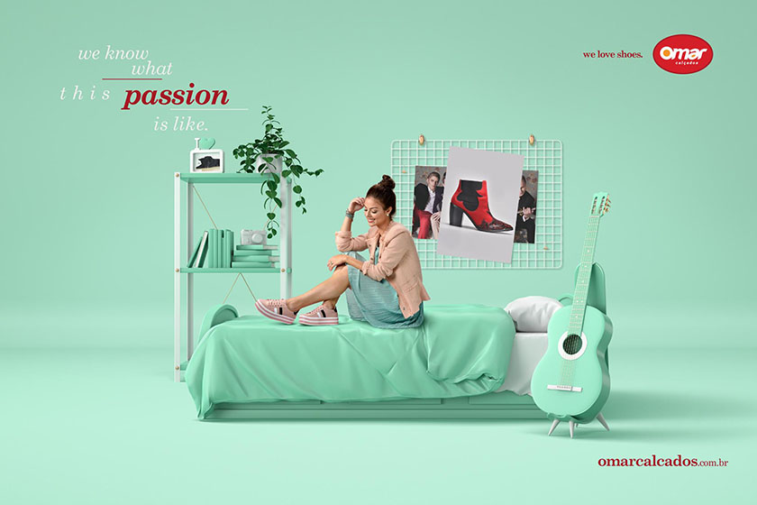 Oma女鞋時尚品牌廣告設計，我們都知道激情應該是什么樣的