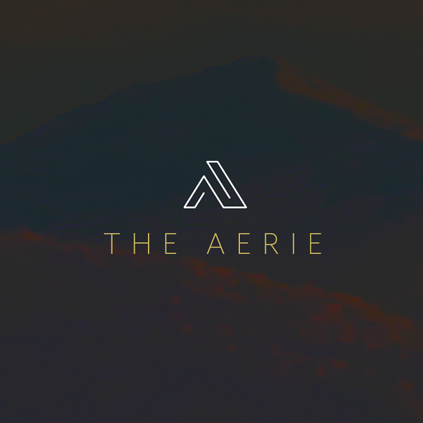 豪華住宿酒店標志logo設計-位于葡萄園的酒店的現代和知識標志