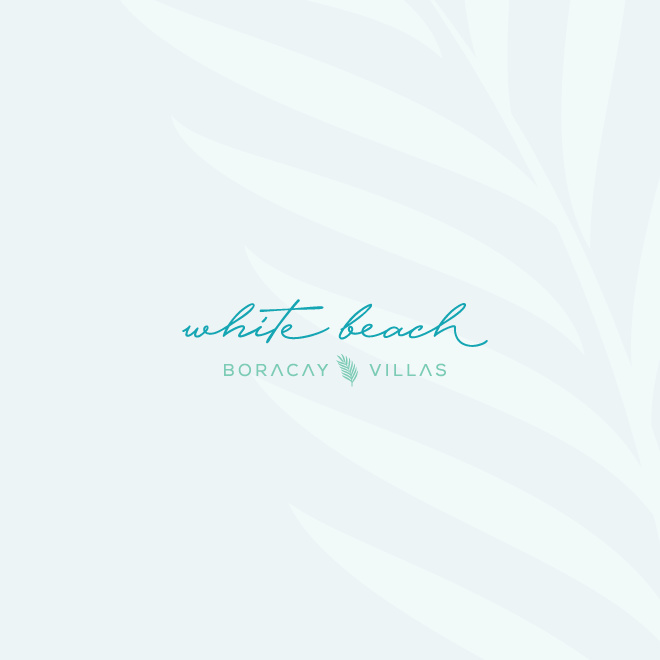 豪華住宿酒店標志logo設計-熱帶優雅的度假標志