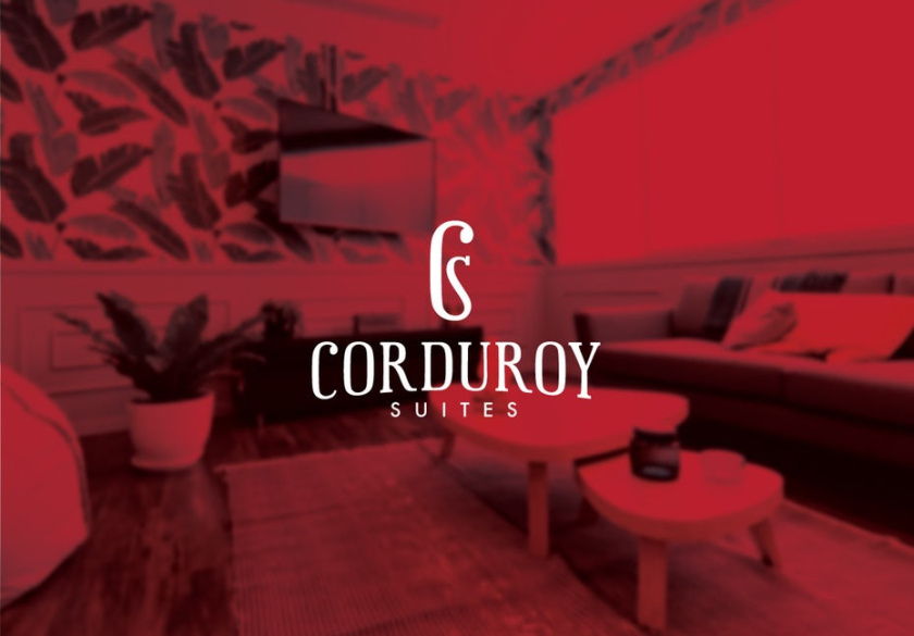 具有已確定名稱的酒店徽標logo設計-精品酒店的優雅復古風格標志