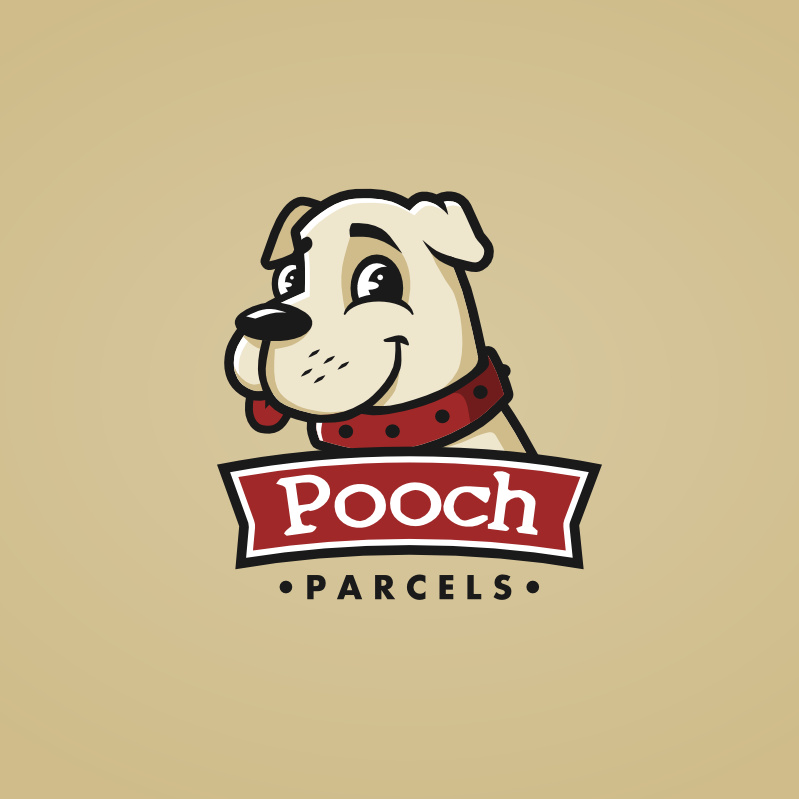 可愛動物logo設計-小狗的標志