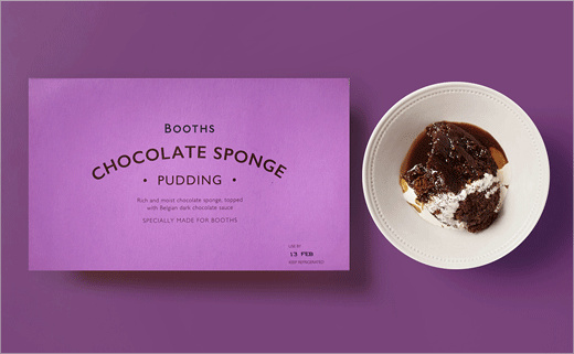 Booths蛋糕和布丁系列食品包裝設計，源自20世紀裝飾藝術靈感