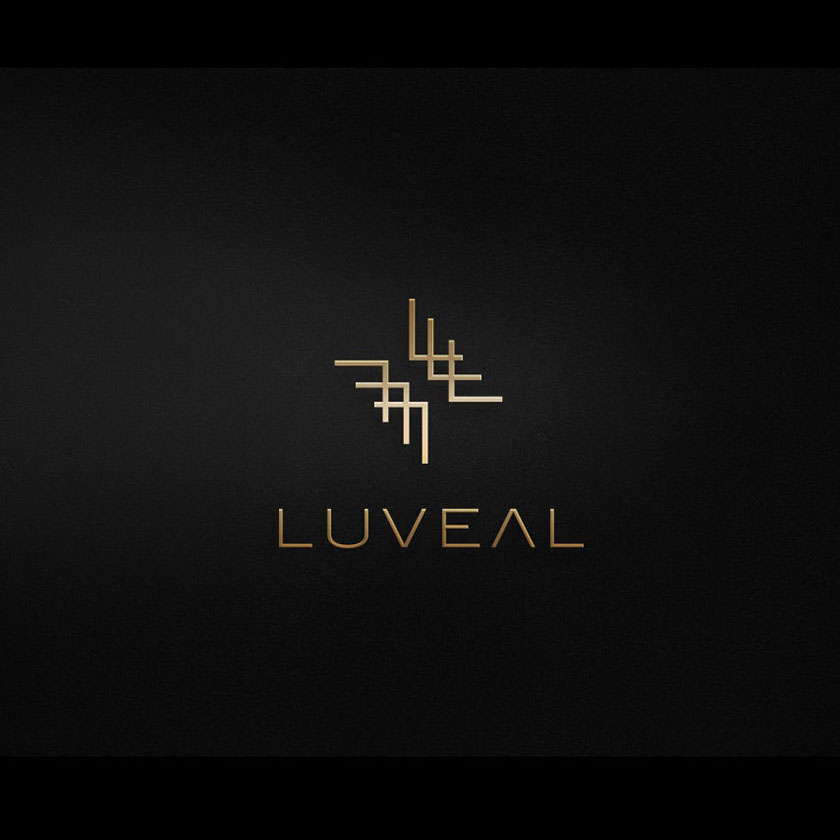 Neatlines的標(biāo)志設(shè)計(jì)，抽象，鋸齒狀的雪佛龍形狀在黑色背景上的金子標(biāo)識(shí)