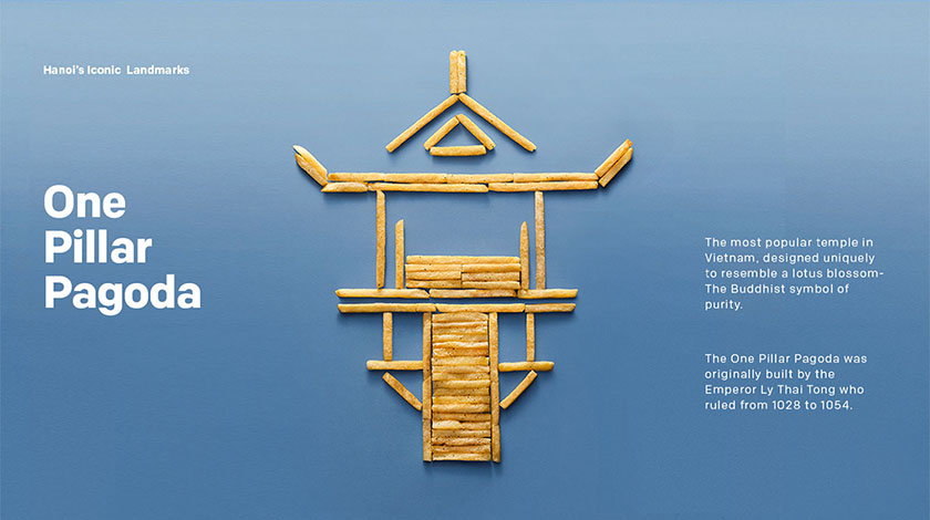 關于麥當勞薯條的創意廣告活動-建筑地標平面廣告創意設計