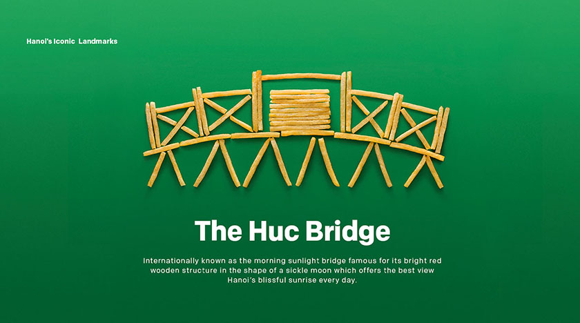 關于麥當勞薯條的創意廣告活動-建筑地標平面廣告創意設計