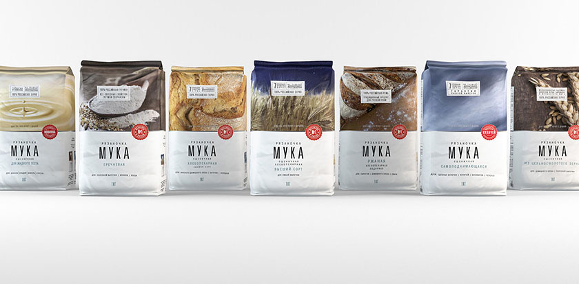 俄羅斯面粉包裝設(shè)計(jì)，承載大自然的精華
