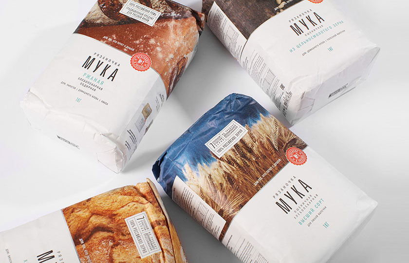 俄羅斯面粉包裝設(shè)計(jì)，承載大自然的精華