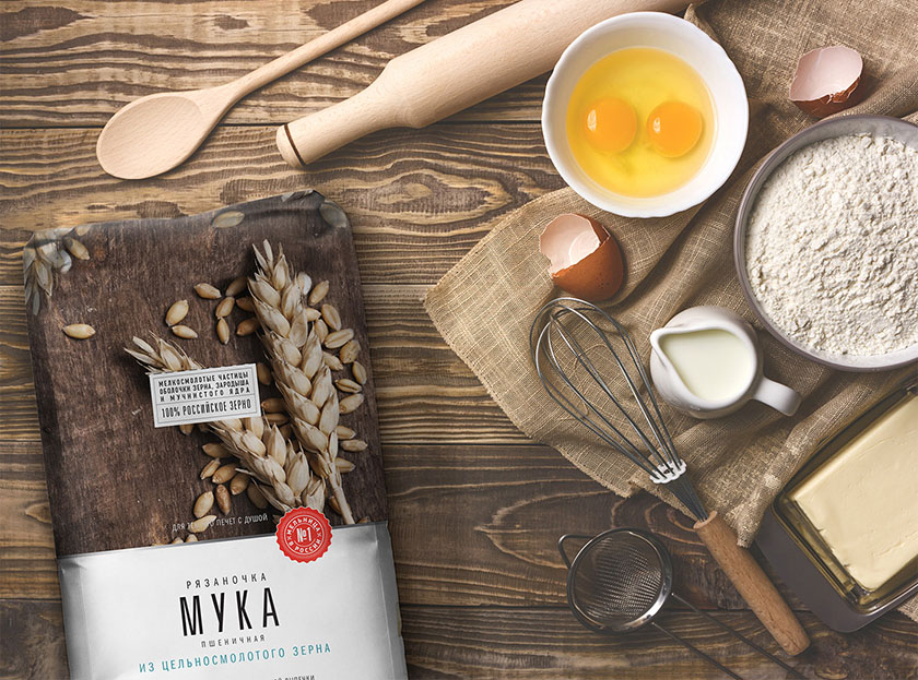 俄羅斯面粉包裝設(shè)計(jì)，承載大自然的精華
