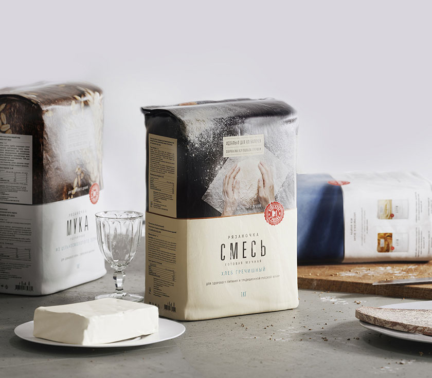 俄羅斯面粉包裝設(shè)計(jì)，承載大自然的精華