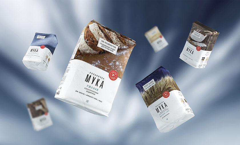 俄羅斯面粉包裝設(shè)計(jì)，承載大自然的精華