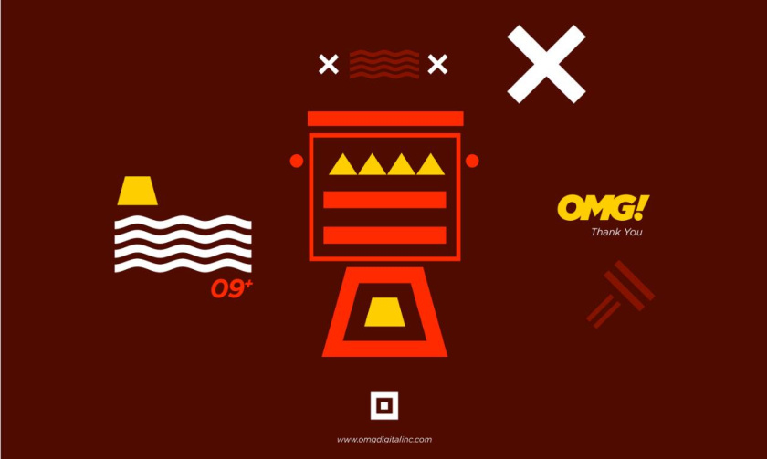 OMG 幾何抽象圖形風(fēng)格海報(bào)設(shè)計(jì)與品牌vi設(shè)計(jì)