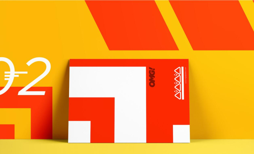 OMG 幾何抽象圖形風(fēng)格海報(bào)設(shè)計(jì)與品牌vi設(shè)計(jì)