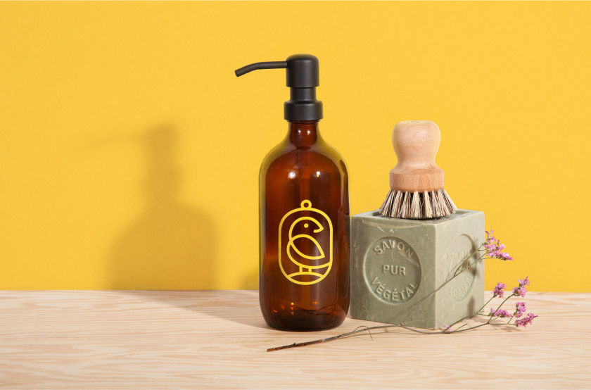 金絲雀個人清潔美容化妝品產品品牌形象設計logo設計