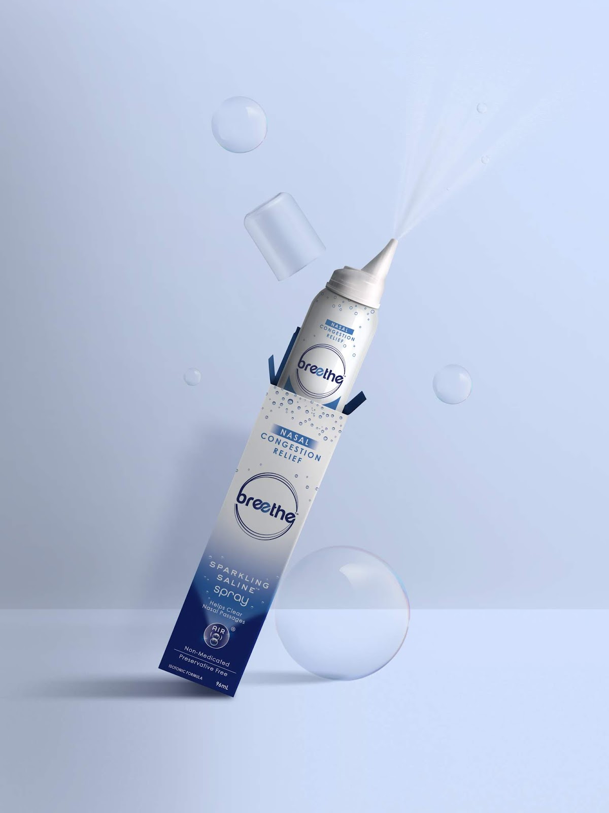 Breethe鼻噴霧劑包裝設計“漸變色”-上海藥品包裝設計公司