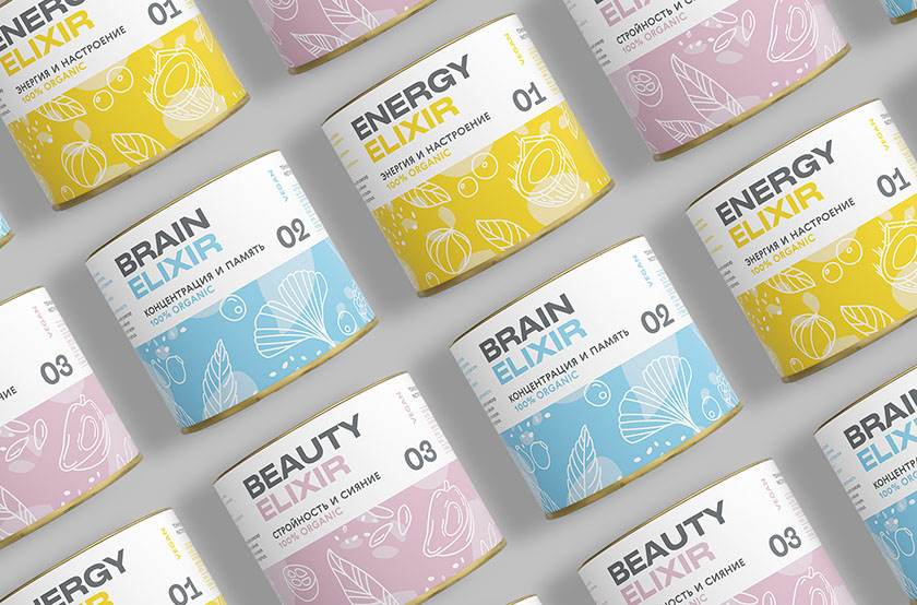 HEYDAY ELIXIR是一種功能性滋補草藥補品包裝設計