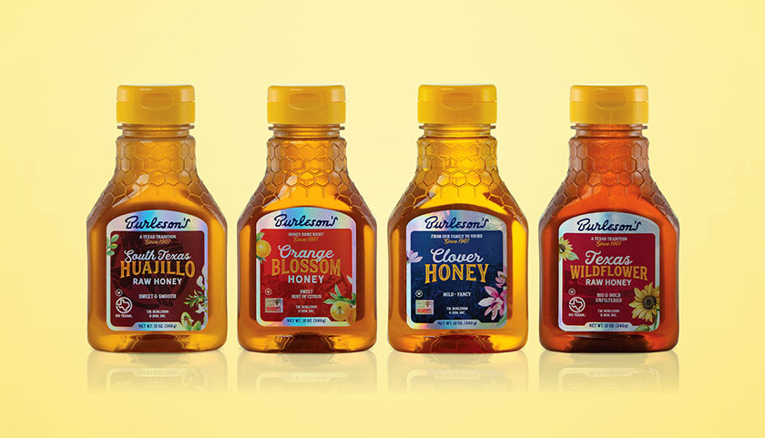 Burleson''''s Honey 蜂蜜 產品包裝設計