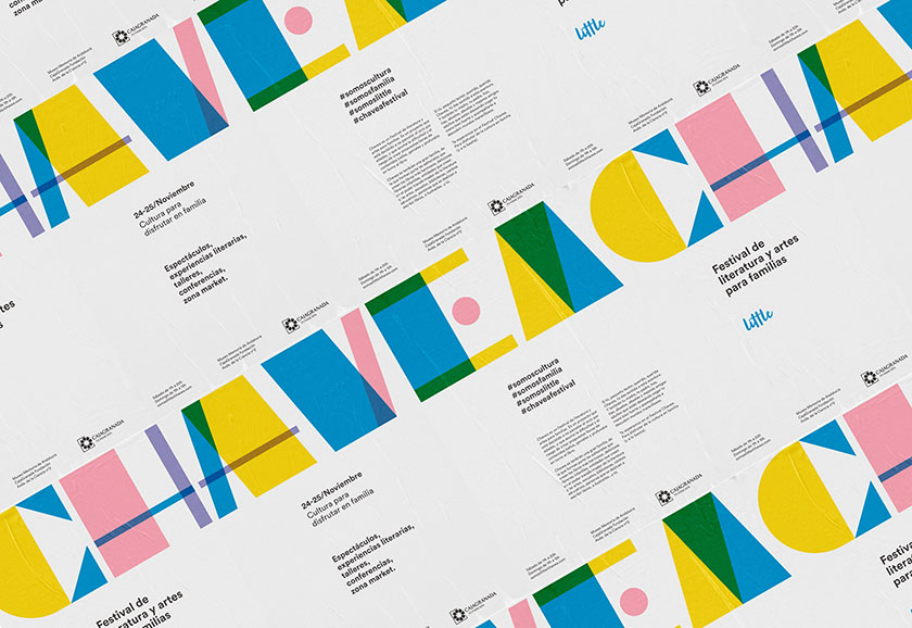 兒童品牌設計:Chavea 家庭藝術文化節以字母為核心的品牌視覺設計