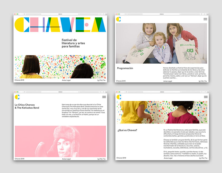 Chavea 家庭藝術文化節以字母為核心的品牌視覺設計