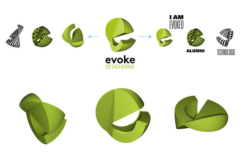 EVOKE 招聘平臺網(wǎng)站品牌視覺形象設計-logo設計vi設計