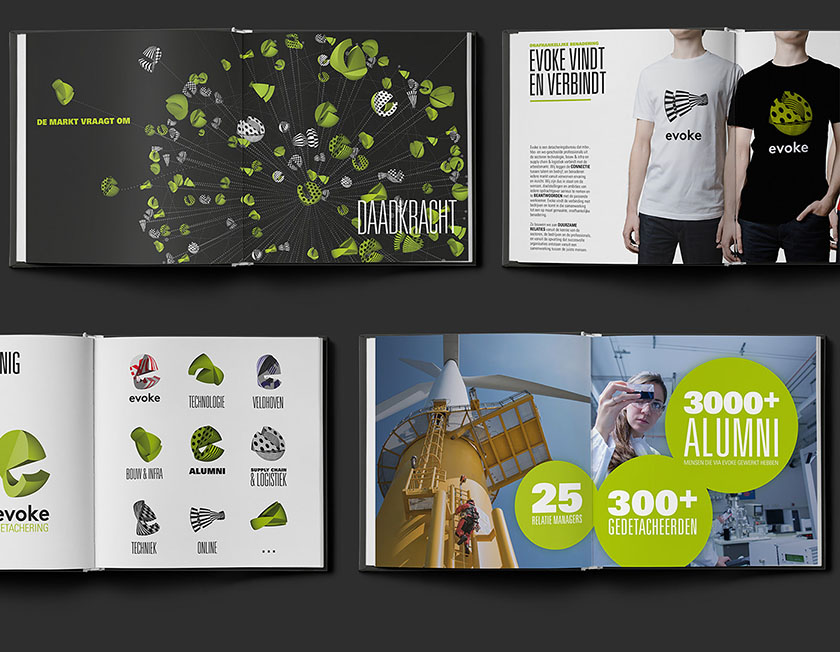 EVOKE 招聘平臺網(wǎng)站品牌視覺形象設計-畫冊設計