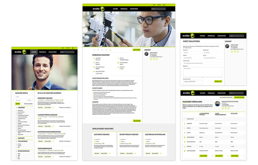 EVOKE 招聘平臺網(wǎng)站品牌視覺形象設計-網(wǎng)站設計