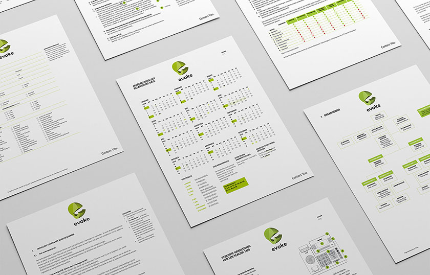 EVOKE 招聘平臺網(wǎng)站品牌視覺形象設計-logo設計vi設計