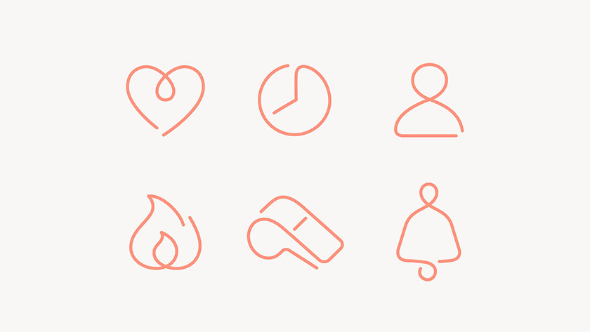 gymondo 健身房品牌vi視覺形象設計logo設計，秀出你的優雅線條