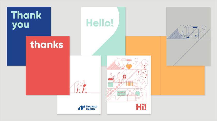 Nuvance Health醫(yī)療保健機構(gòu)新logo設(shè)計，字母NH+水滴元素